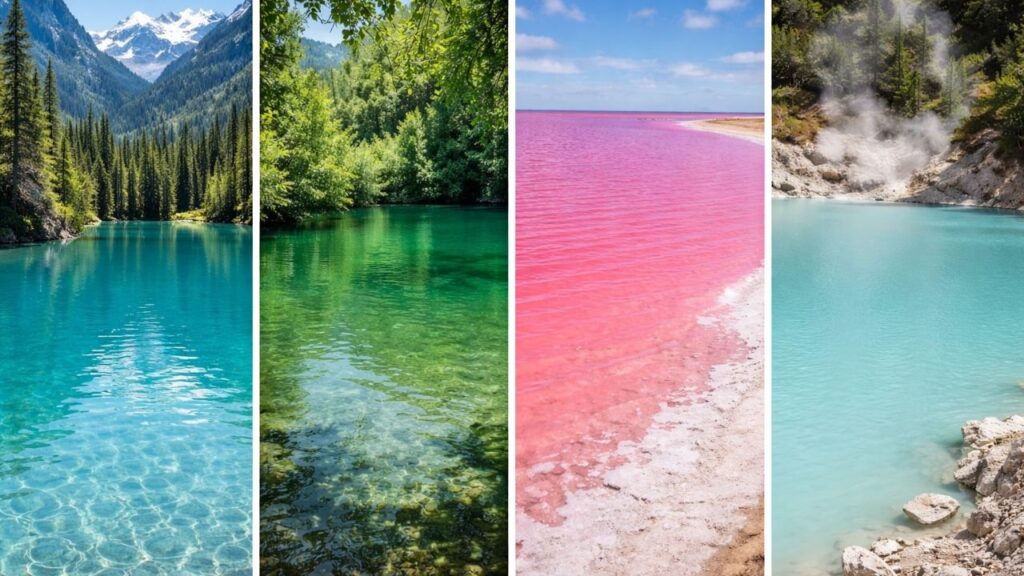 O que faz certos lagos mudarem de cor ao longo do ano e chamar tanta atenção