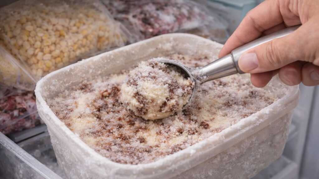 O que faz o sorvete perder a cremosidade e formar gelo