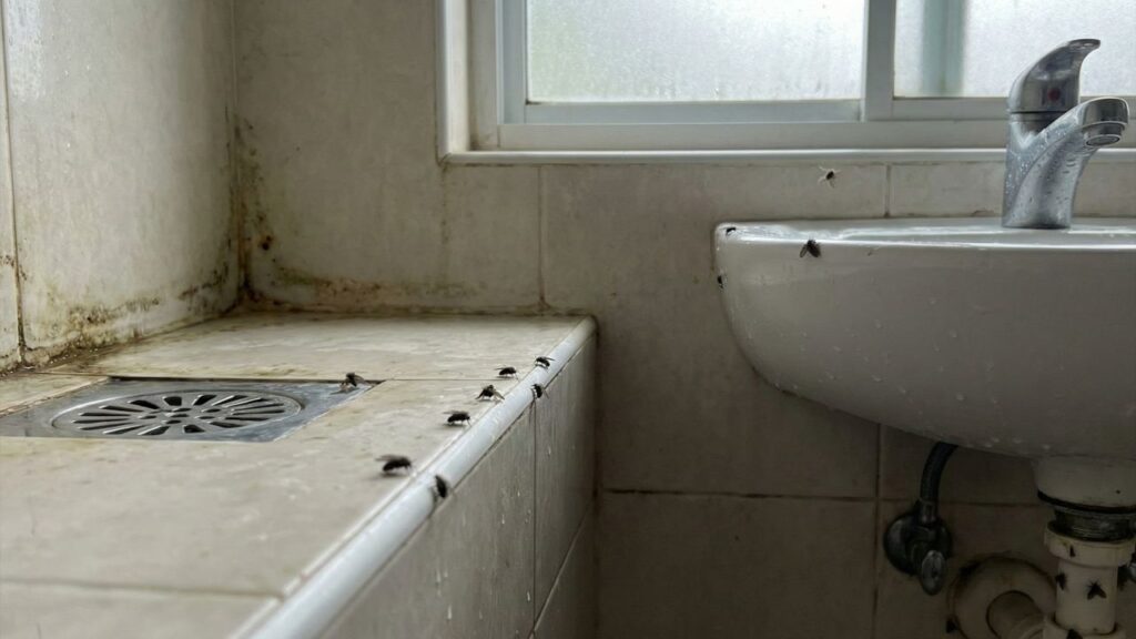 Aprenda como limpar o ralo do jeito certo e dar fim às moscas de banheiro hoje mesmo