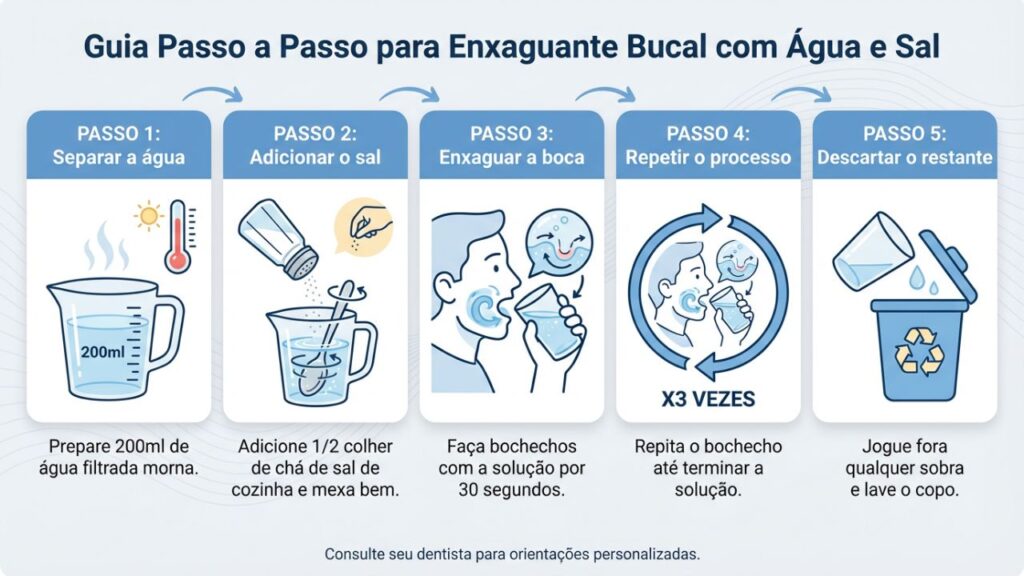 Como fazer o enxaguante bucal caseiro para manter sua boca saudável sem gastar nada
