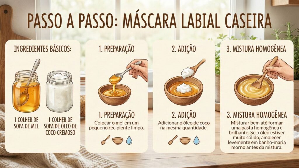 Elimine o ressecamento com essa máscara labial caseira de 2 ingredientes