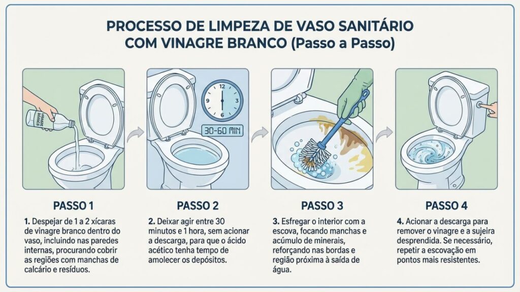 Veja por que colocar vinagre branco no vaso sanitário é essencial na sua rotina de limpeza