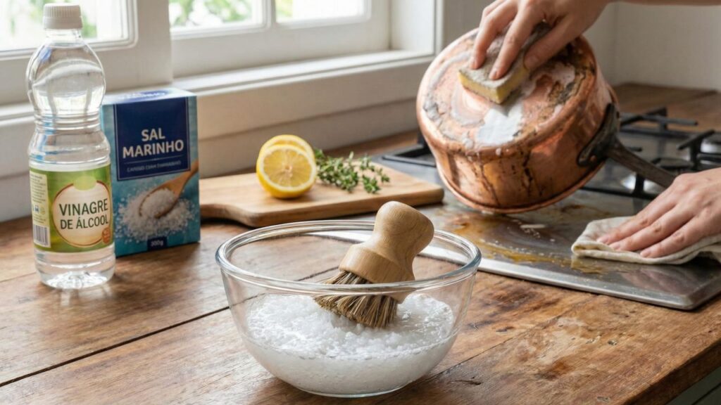 5 formas incríveis de usar sal e vinagre na limpeza para deixar sua casa brilhando