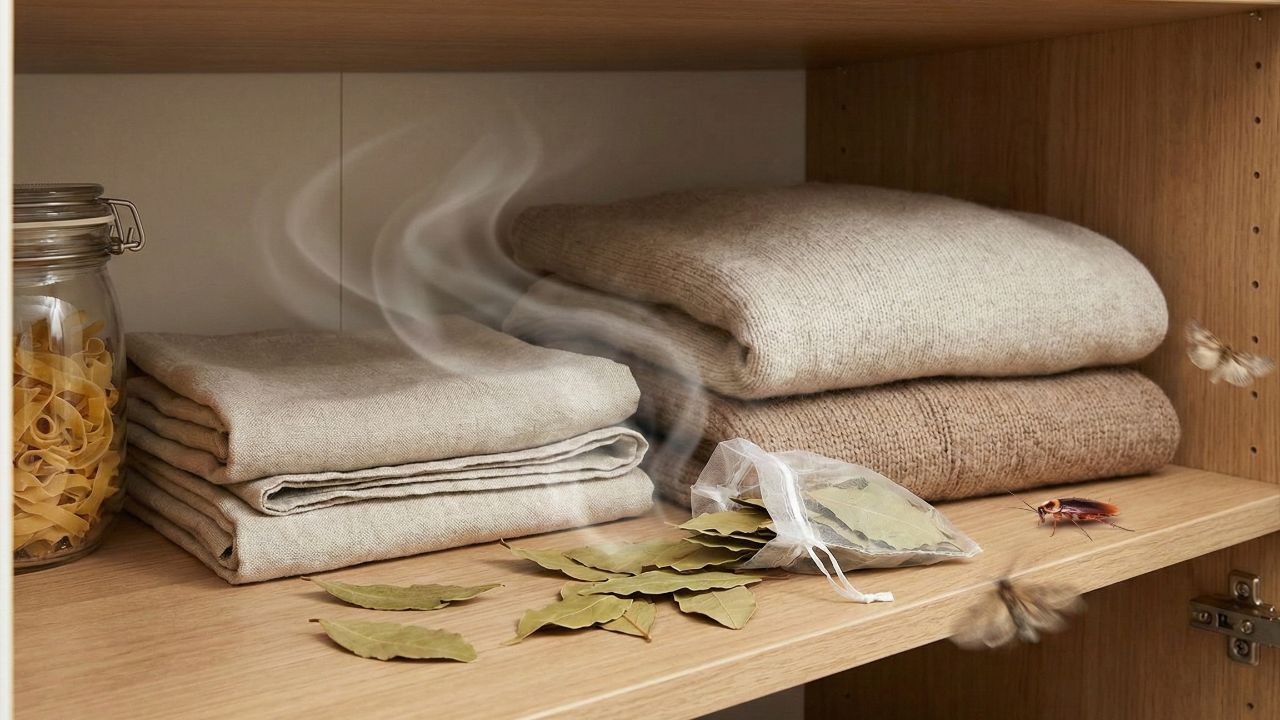 O truque inusitado com folha de louro para espantar traças e baratas naturalmente