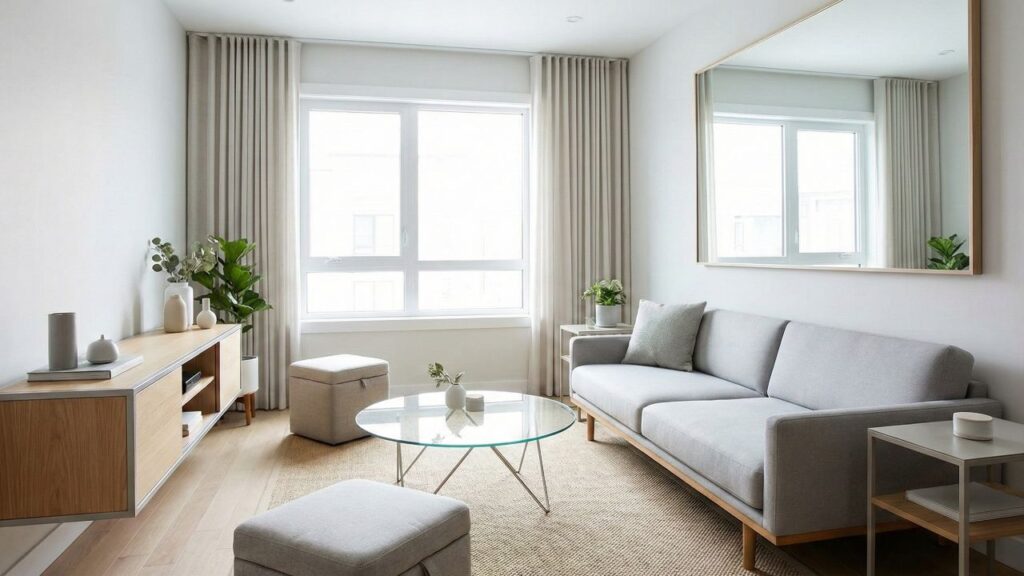 Fuja do aperto com estas técnicas infalíveis para organizar sua sala de estar pequena
