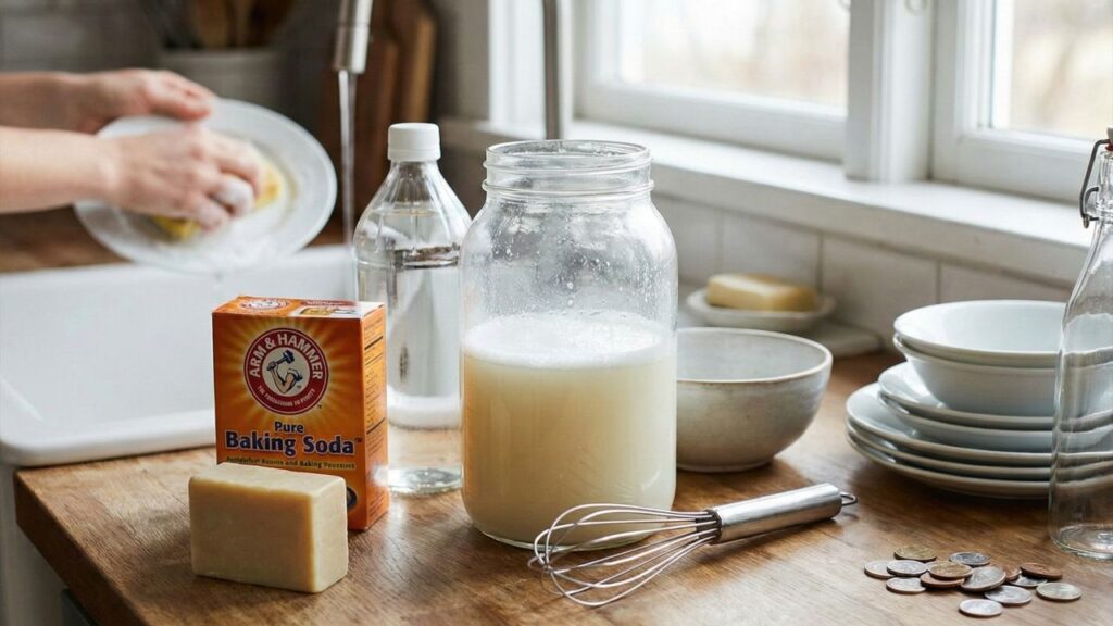 A receita de detergente caseiro que rende 5 litros e custa menos de 10 reais