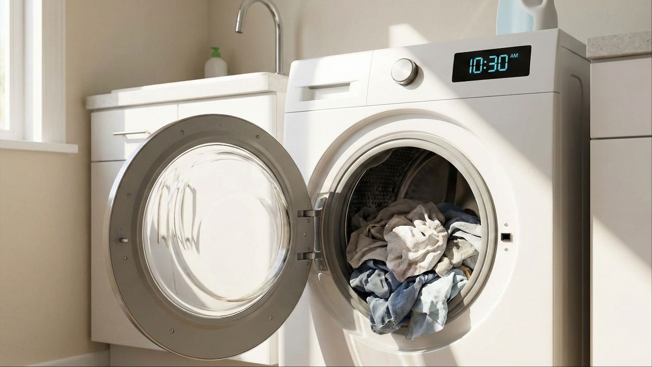 Isso é o que você deve fazer ao esquecer roupa molhada na máquina de lavar