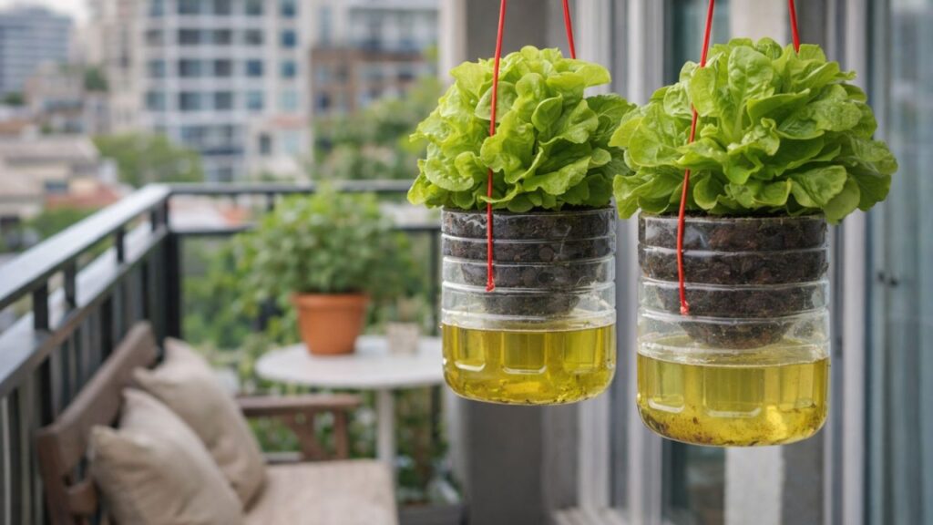 Plante alface em garrafas PET e colha folhas frescas mesmo sem quintal
