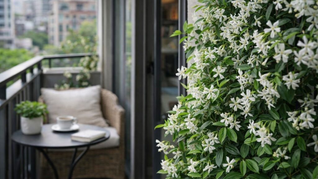 Plantei jasmim-estrela e o perfume acabou virando parte da rotina