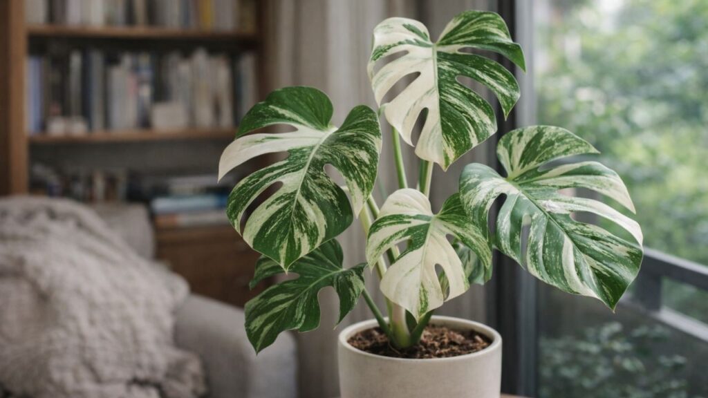 Essa costela-de-adão variegata me mostrou que até o que parece parado cresce