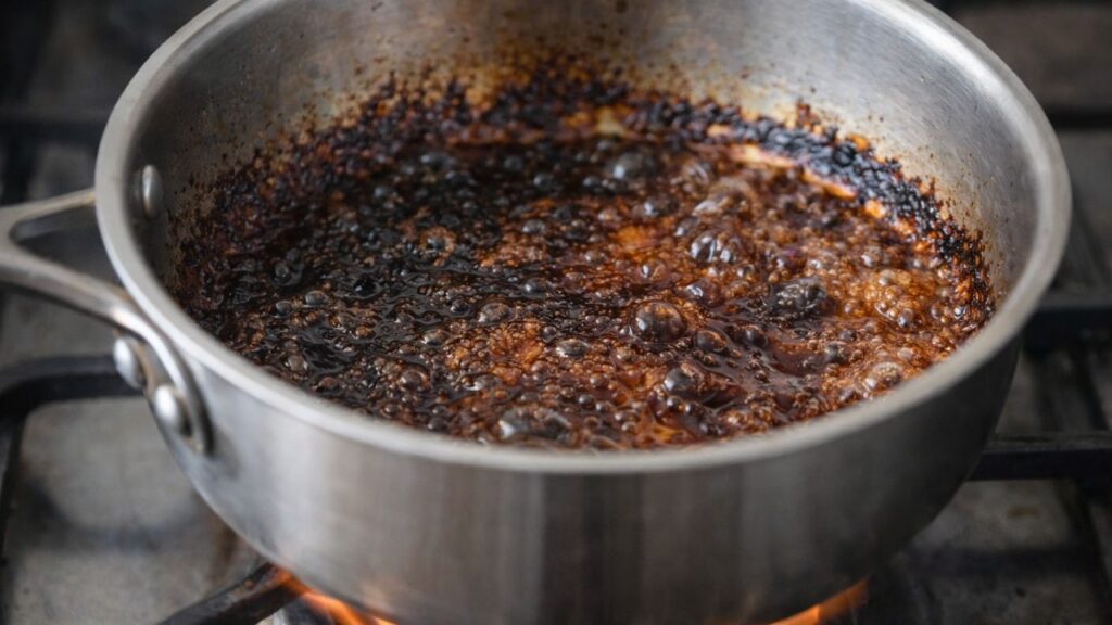 Por que o açúcar queima tão rápido em panela fina e quase sempre estraga o caramelo