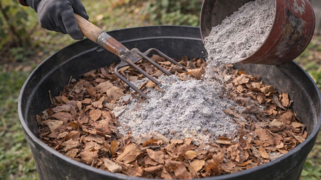Folhas secas e cinzas de madeira viram adubo forte e melhoram o solo rápido