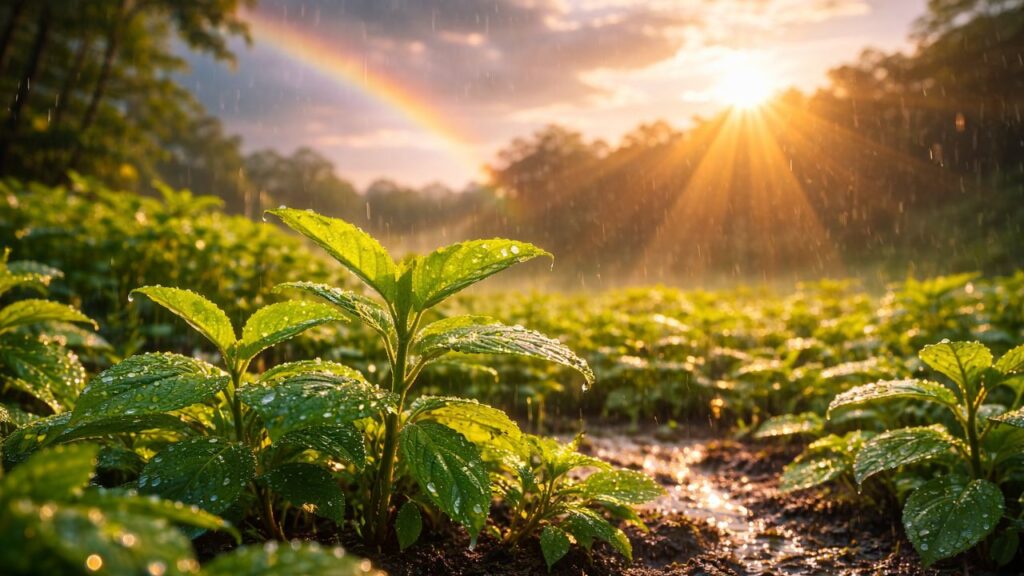 O motivo de certas plantas dispararem no crescimento logo após tempestades