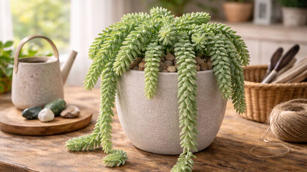 O rabo de burro ornamental carrega um significado de força interior