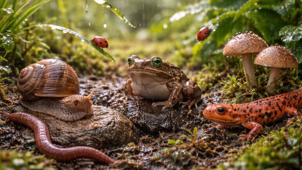 Uma chuva fraca já é suficiente para mudar o comportamento dos animais