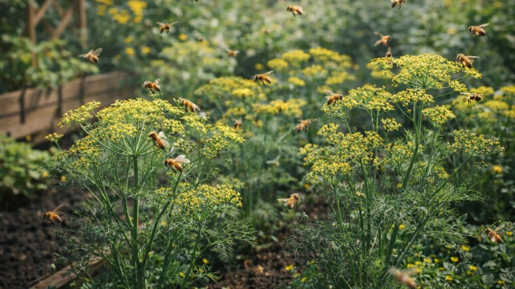 A erva-doce que perfuma o jardim e vira ponto de encontro das abelhas