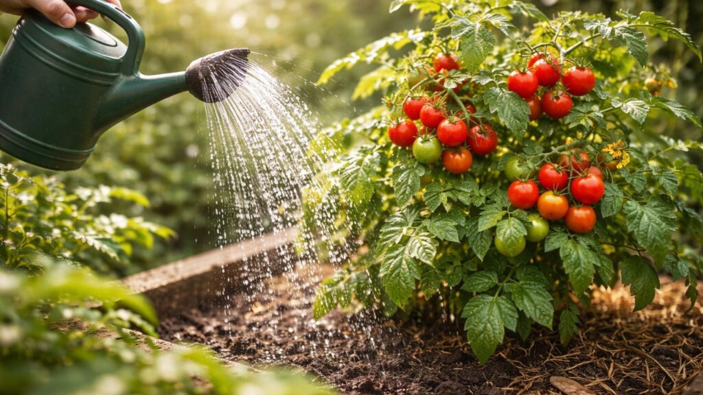 Regava sempre e mesmo assim o tomate não crescia, até entender o motivo