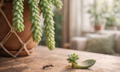 Achei que era só uma folha caída, mas ela virou uma nova suculenta