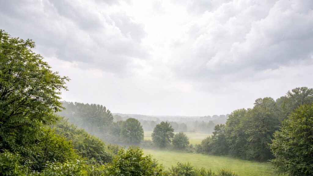 O fenômeno natural que deixa o céu esbranquiçado pouco antes da chuva