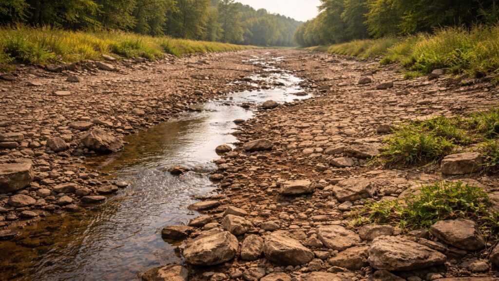 Esses rios somem por um tempo e reaparecem como se nada tivesse acontecido