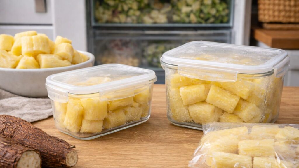Guardar mandioca cozida do jeito certo ajuda a conservar sabor e textura