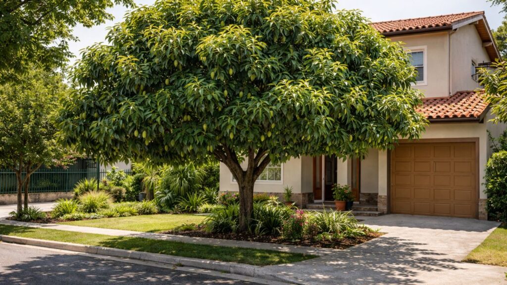 Plantei um pé de abacate sem esperar muito e hoje ele virou sombra para a rua inteira