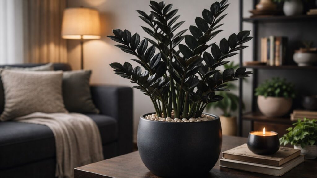 Essa zamioculca raven me mostrou que o silêncio também é uma forma de presença