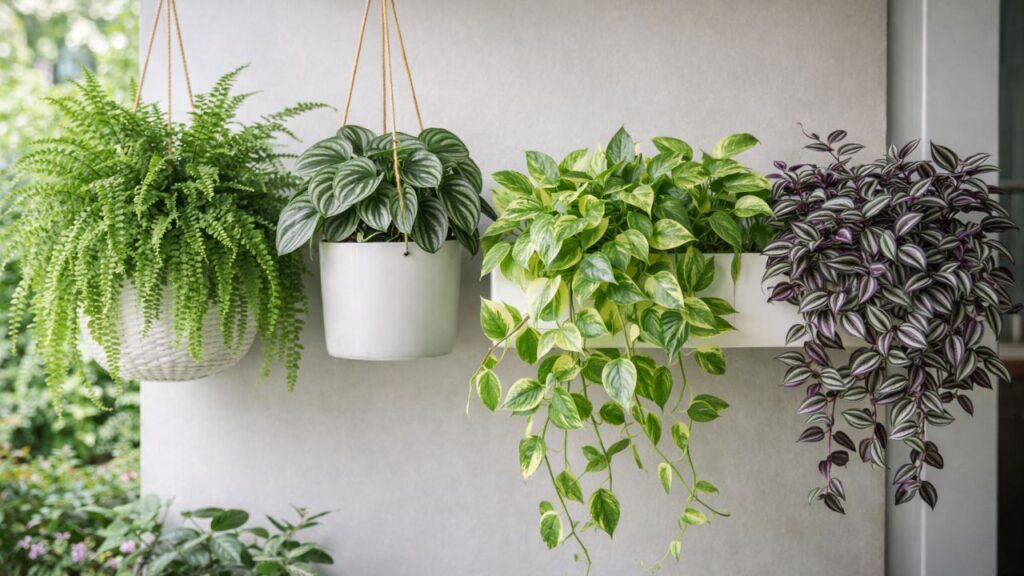 Flores que ficam lindas em vasos pendentes e transformam floreiras comuns