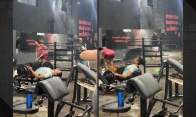 Vídeo de aluna treinando durante alagamento em academia viraliza