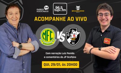 Mirassol x Vasco ao vivo