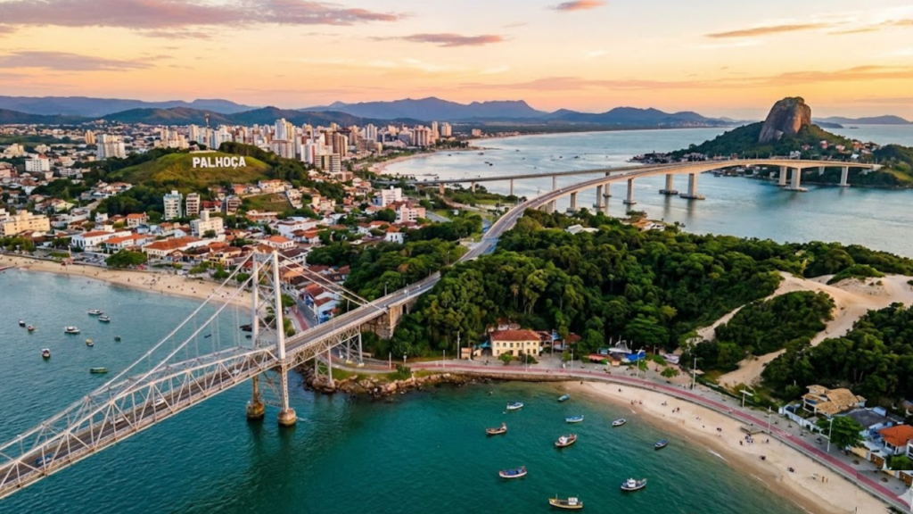 A vizinha de Floripa cresceu 84% e oferece bairros planejados com quase 70% da sua Mata Atlântica preservada