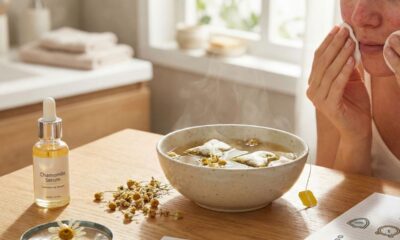 Saiba se é seguro passar chá de camomila no rosto e quais os seus benefícios