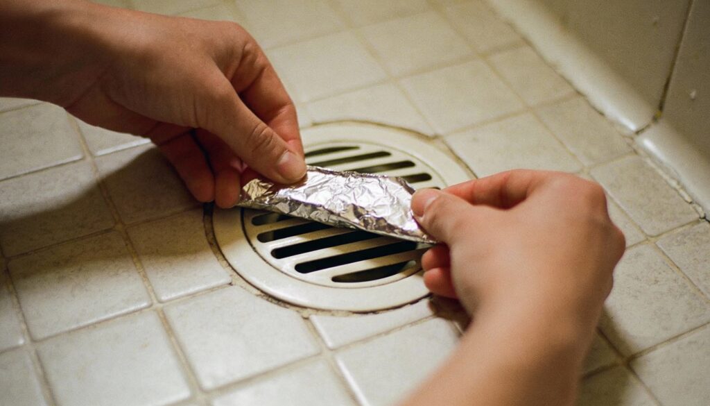 Colocar papel alumínio no ralo do banheiro: para que serve e por que recomendam