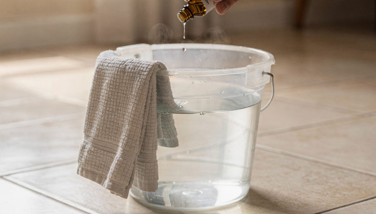 Misture duas gotas no balde e passe pano: o aroma acolhedor que dura dias e faz a casa parecer sempre recém-limpa