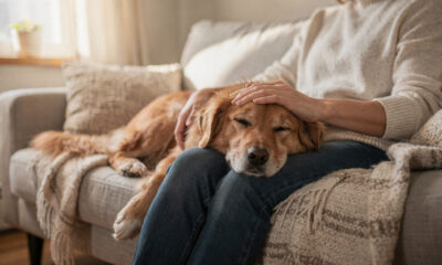 Quando seu cachorro apoia a cabeça no seu colo, ele pode estar pedindo algo que a maioria das pessoas ignora