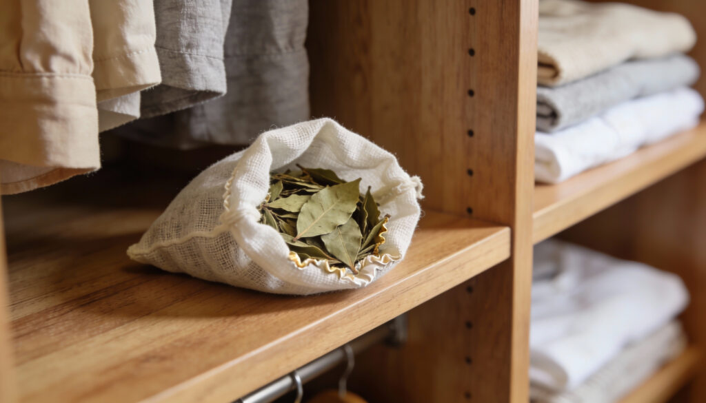 Esse truque com folha de louro disfarça cheiros fracos e deixa o ambiente mais neutro e fresco por várias horas