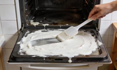 Essa mistura caseira solta a gordura do forno sem precisar esfregar por horas