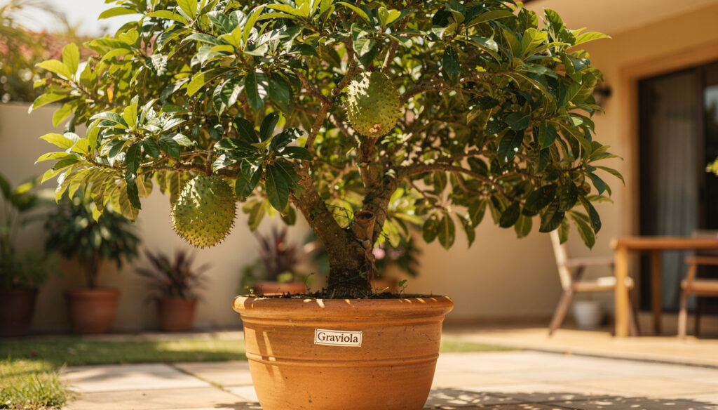 Entre as frutas cultivadas em casa, a graviola chama a atenção pelo sabor que lembra sorvete cremoso e por ser associada a um efeito calmante natural. Em vasos grandes, essa planta tropical pode se tornar um destaque da área externa, trazendo sombra, aroma suave e frutos ricos em compostos bioativos que vêm despertando interesse na fitoterapia e na jardinagem de clima quente. Por que a graviola em vaso grande se tornou tão desejada na jardinagem? O cultivo da graviola em vasos grandes tem ganhado espaço em varandas, quintais pequenos e jardins urbanos, já que permite ter uma árvore frutífera de porte controlado em ambientes reduzidos. A planta, conhecida cientificamente como Annona muricata, oferece frutos com sabor adocicado e refrescante, frequentemente comparado ao de um sorvete natural, o que desperta curiosidade de quem busca experiências diferentes na jardinagem caseira. Além do aspecto ornamental, a graviola em vaso une produtividade e praticidade. Com cuidados adequados, a árvore se adapta ao recipiente, desenvolve copa equilibrada e produz frutos que concentram compostos como acetogeninas, antioxidantes e triptofano, elementos que costumam ser citados em estudos sobre plantas tropicais com potencial relaxante. Como cultivar graviola em vasos grandes de forma saudável e sustentável? Para que a graviola se desenvolva bem em vaso, o tamanho do recipiente é um ponto central, já que as raízes precisam de espaço para crescer com vigor. Vasos grandes, com boa profundidade, permitem que a árvore se estabilize, reduzem o estresse da planta e favorecem o florescimento e a frutificação ao longo dos anos, mesmo em jardins compactos. Outro ponto essencial é o preparo do substrato, que deve ser fértil, bem drenado e enriquecido com matéria orgânica. A combinação de boa iluminação, regas regulares e manejo agroecológico cria condições para que a fruta brasileira com sabor de sorvete expresse todo o seu potencial no ambiente doméstico. /* === QUADRO TÉCNICO – CULTIVO EM VASO === */ .quadro-cultivo { margin: 32px 0; font-family: system-ui, -apple-system, BlinkMacSystemFont, sans-serif; } .quadro-cultivo .grid { display: grid; grid-template-columns: 1fr 1fr; gap: 14px; } /* Blocos */ .quadro-cultivo .bloco { background: #ffffff; border-radius: 16px; padding: 16px 18px; box-shadow: 0 14px 30px rgba(0,0,0,0.14); position: relative; } /* Faixa superior */ .quadro-cultivo .bloco::before { content: ""; position: absolute; top: 0; left: 0; right: 0; height: 5px; border-radius: 16px 16px 0 0; } /* Cores */ .quadro-cultivo .vaso::before { background: #a16207; } .quadro-cultivo .substrato::before { background: #16a34a; } .quadro-cultivo .posicao::before { background: #f59e0b; } .quadro-cultivo .rega::before { background: #0ea5e9; } /* Título */ .quadro-cultivo h4 { margin: 4px 0 6px; font-size: .95rem; color: #111; display: flex; align-items: center; gap: 6px; } /* Texto */ .quadro-cultivo p { margin: 0; font-size: .83rem; line-height: 1.45; color: #333; } /* Responsivo */ @media (max-width: 700px) { .quadro-cultivo .grid { grid-template-columns: 1fr; } } 🪴 Escolha do vaso Utilize recipientes com 60 a 80 litros, sempre com furos de drenagem eficientes no fundo. 🌱 Substrato Misture terra estruturada, composto orgânico e areia grossa para evitar encharcamento. ☀️ Posicionamento Mantenha em local com várias horas de sol direto, protegido de ventos fortes. 💧 Regas Deixe o solo levemente úmido, sem encharcar, respeitando a drenagem do vaso. Quais compostos bioativos dão à graviola fama de fruta calmante? O interesse atual pela graviola vai além do sabor, já que os frutos e as folhas concentram compostos bioativos estudados em diferentes áreas. Entre eles, destacam-se as acetogeninas, um grupo de substâncias presentes principalmente em partes da planta como folhas e sementes, além de antioxidantes naturais que ajudam a proteger as células dos efeitos do estresse oxidativo causado por radicais livres. Outro componente relevante é o triptofano, aminoácido que participa da produção de serotonina no organismo humano. A presença dessa substância, somada ao conjunto de antioxidantes, costuma ser citada em pesquisas de fitoterapia tropical que avaliam o potencial da graviola como aliada em rotinas de relaxamento e bem-estar, sempre considerando que qualquer uso terapêutico requer acompanhamento profissional. Acetogeninas: compostos amplamente investigados por seus possíveis efeitos biológicos. Antioxidantes naturais: vitaminas e fitoquímicos associados à proteção celular. Triptofano: aminoácido importante para rotas metabólicas ligadas ao equilíbrio do organismo. Como integrar a graviola ao dia a dia de quem cultiva em casa? Quem mantém uma graviola em vaso grande no jardim doméstico costuma aproveitar não apenas os frutos, mas também o ritual de cuidado diário com a planta. A observação do desenvolvimento da copa, o acompanhamento do florescimento e a colheita no ponto certo tornam a rotina de jardinagem mais atenta, o que muitas pessoas associam a momentos de pausa e tranquilidade ao ar livre. Os frutos, por sua vez, podem ser usados em sucos, polpas congeladas e preparos gelados que valorizam o sabor de sorvete natural característico da espécie. Ao mesmo tempo, a presença da árvore no quintal cria um espaço de convívio, sombra e contato com a natureza, alinhado a práticas agroecológicas que favorecem o solo, os polinizadores e a diversidade do jardim. Planejar o espaço: definir o local definitivo do vaso antes de o pé de graviola crescer demais. Monitorar pragas: observar folhas e frutos, dando preferência a soluções naturais de manejo. Colher no ponto ideal: colher os frutos quando a casca estiver mais clara e levemente macia. Repor nutrientes: realizar adubações orgânicas periódicas para manter a árvore produtiva. Com manejo atento, a graviola em vasos grandes se transforma em uma aliada de quem busca unir jardinagem tropical, sabor marcante e interesse pelos compostos bioativos de uma fruta brasileira que reúne frescor de sorvete e tradição no uso popular como planta de efeito calmante.