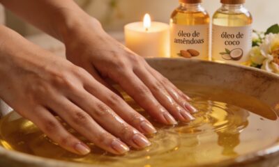 Chega de descamação! Conheça o poder do banho nutritivo para unhas caseiro