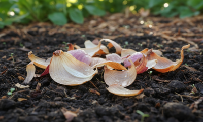 A casca de cebola que melhora o solo, ajuda na adubação e ainda reduz fungos naturalmente