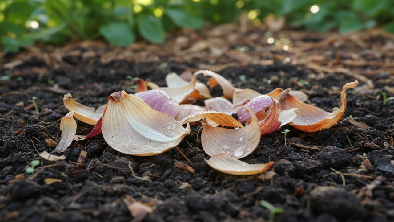 A casca de cebola que melhora o solo, ajuda na adubação e ainda reduz fungos naturalmente
