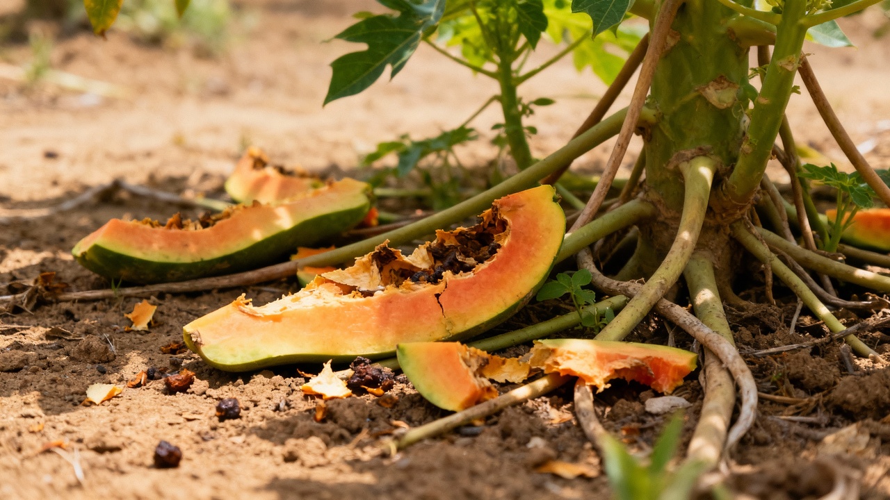 O adubo natural com casca de mamão que acelera o crescimento das mudas