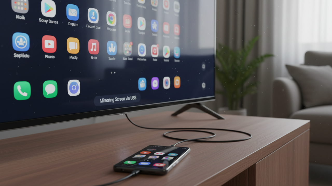 Como conectar o celular na TV usando o cabo USB e espelhar fotos, vídeos e arquivos na tela grande