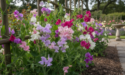 Essa ervilha-de-cheiro perfuma o jardim quando recebe o cuidado certo