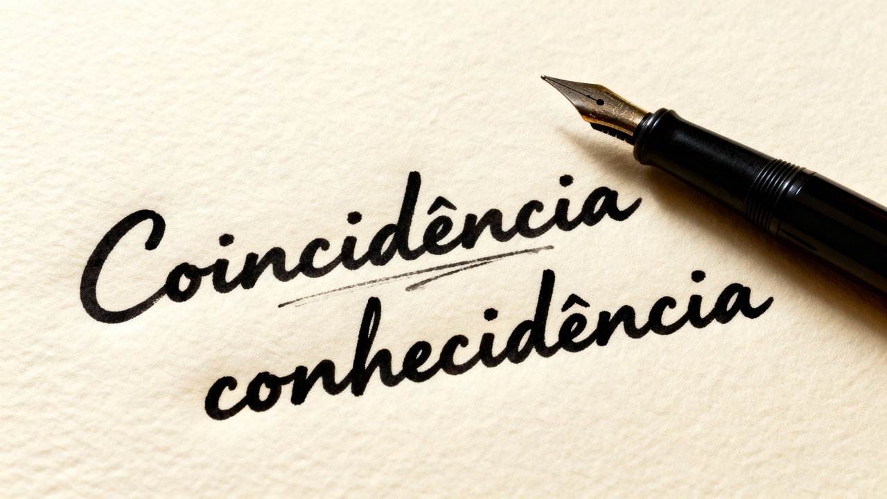 'Coincidência' ou 'conhecidência', você sabe qual a forma correta de usar a palavra?