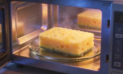 O truque da esponja úmida no micro-ondas que facilita a limpeza em poucos minutos