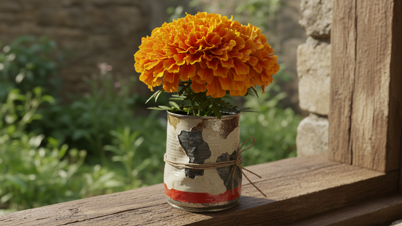 Poucas flores resistem tão bem em vasos improvisados