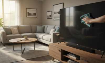 Como fazer a limpeza da tela da TV com um produto que você já tem no armário