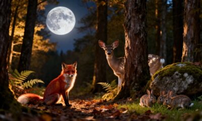 A influência silenciosa da lua nos hábitos dos animais da noite