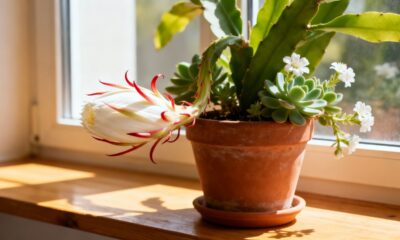 Essa pitaya branca se adapta fácil e produz frutos exóticos em casa